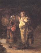 Willem Drost Ruth declares her Loyalty to Naomi (mk33) Sweden oil painting artist